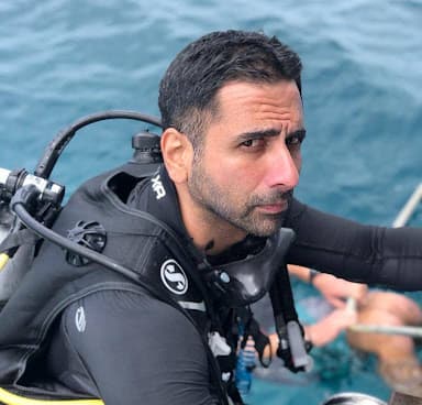  Kartik Muralidharan, 45 yrs, 200+ dives, ,[object Object], Advanced Open Water, Nitrox, Deep diver 