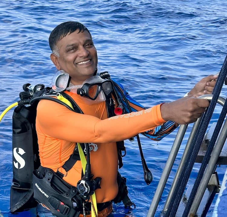 Jayram Reddy, 150+ dives,